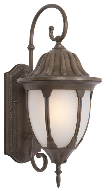 Yosemite Home Decor Merili 9.5" Fluorescent Exterior Sconce, Brown, FL5335BR - Traditional ...