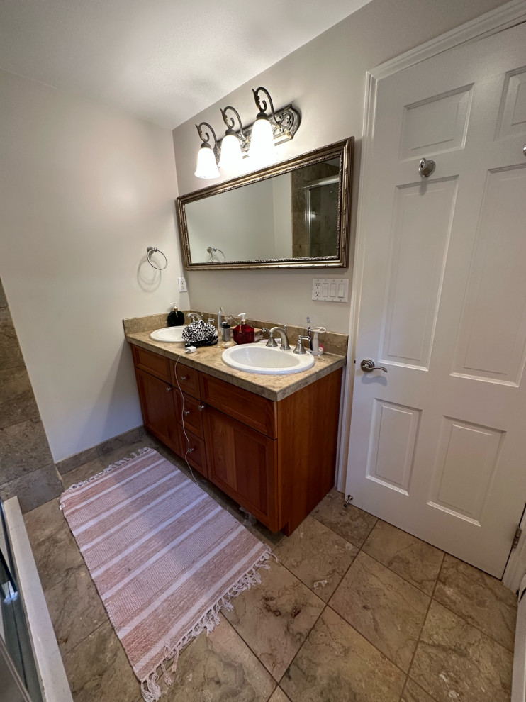 90s Bath Reno Without Redoing Tiles