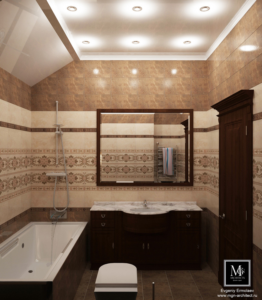 КП Иволги, дом в классическом стиле , темный вариант