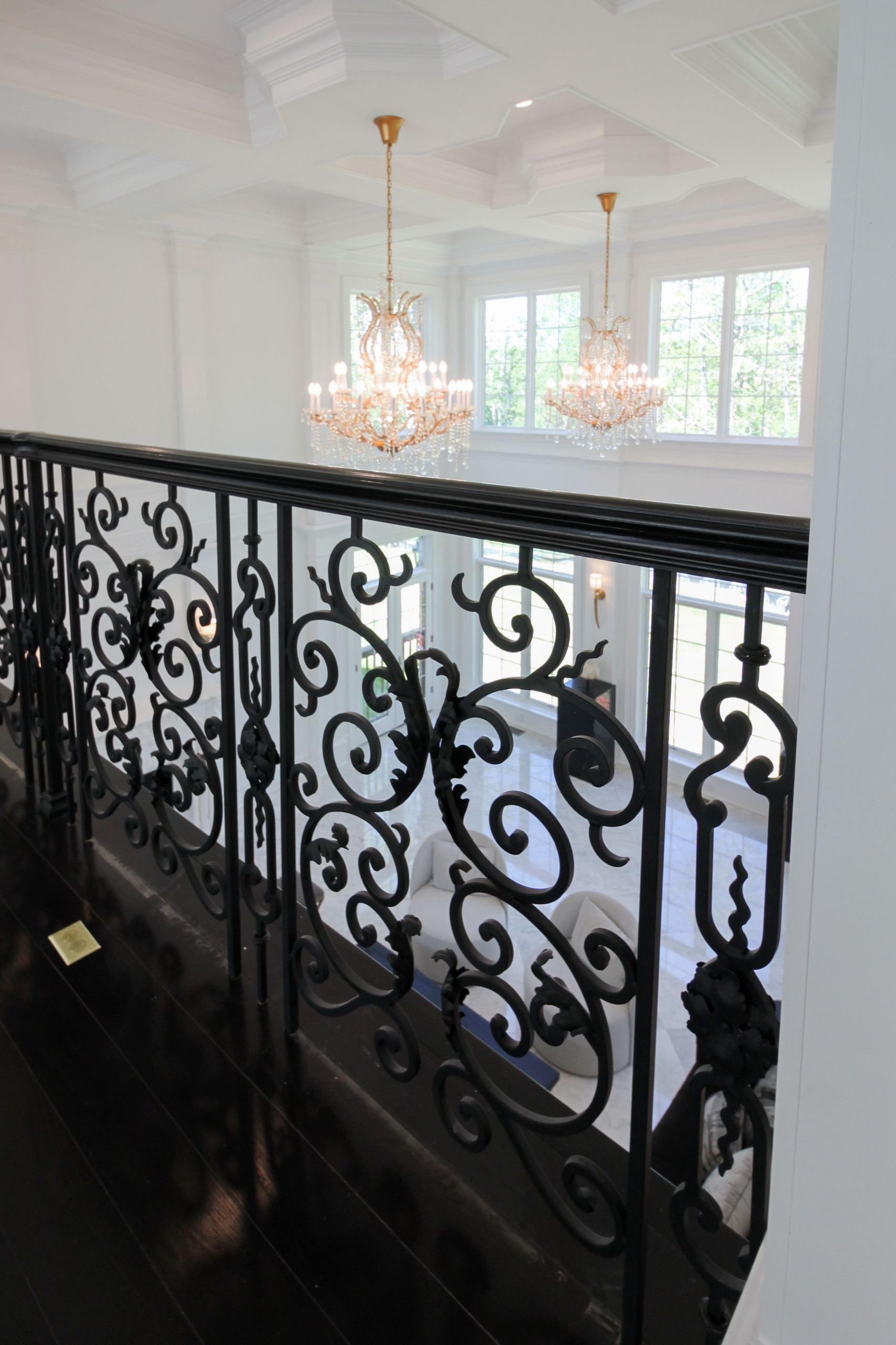 92_Grand Double Staircase in Exquisite Custom Home, Great Falls VA 22066