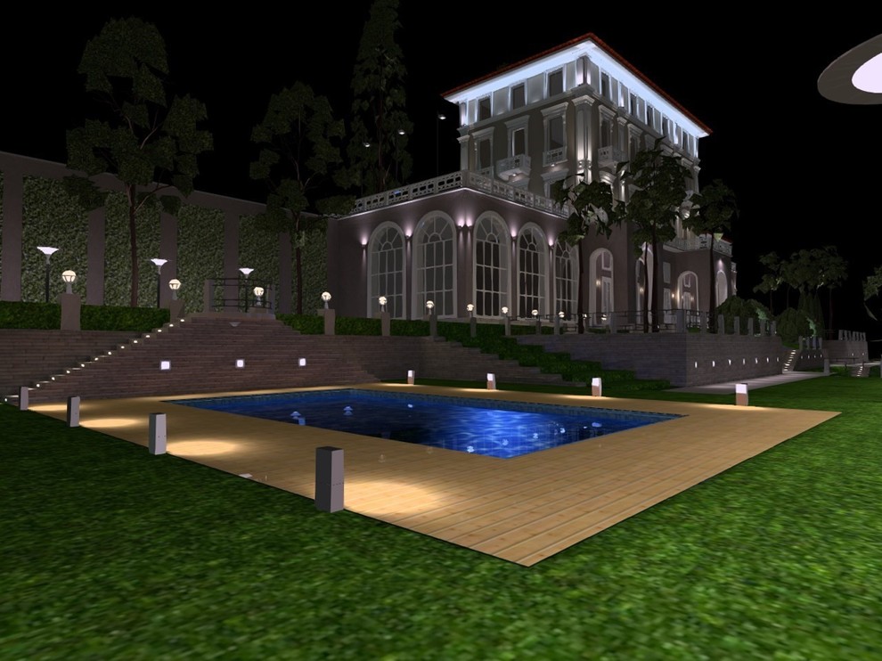 Дизайн проект освещения Villa Laglio