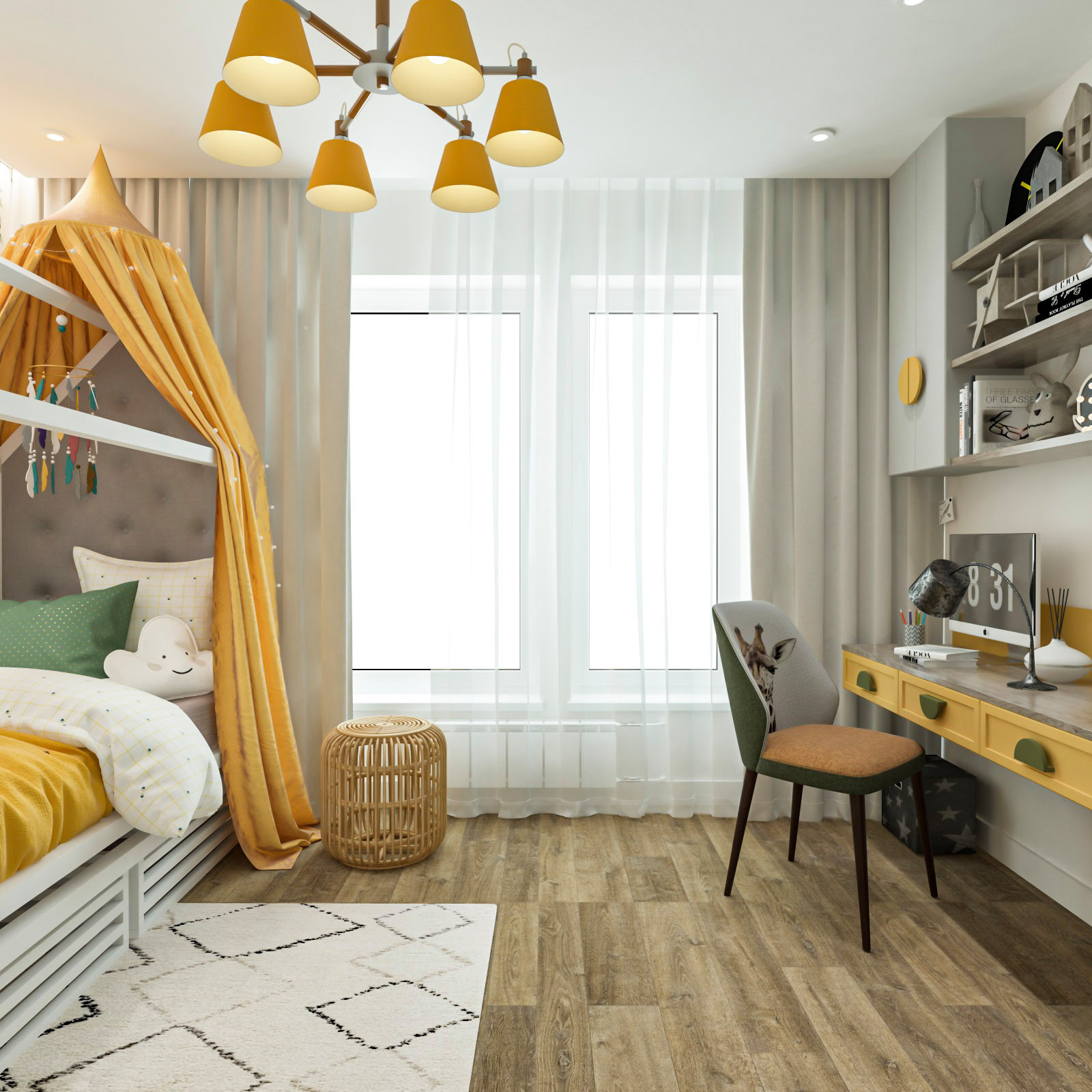 Дизайн-проект квартиры. 2022. Площадь 77,8 м.кв.