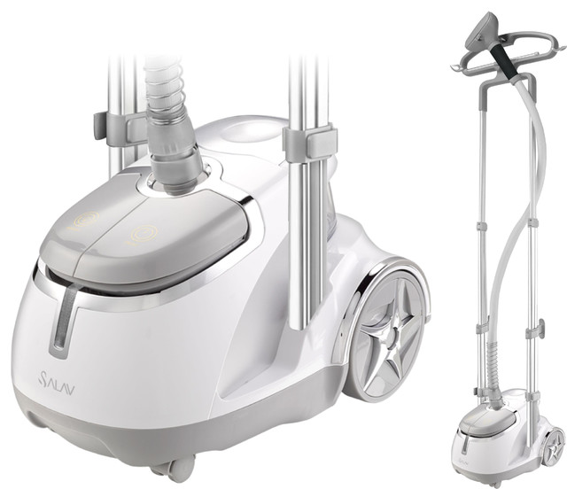 SALAV Professional Series Dual Bar Garment Steamer with Foot Pedals