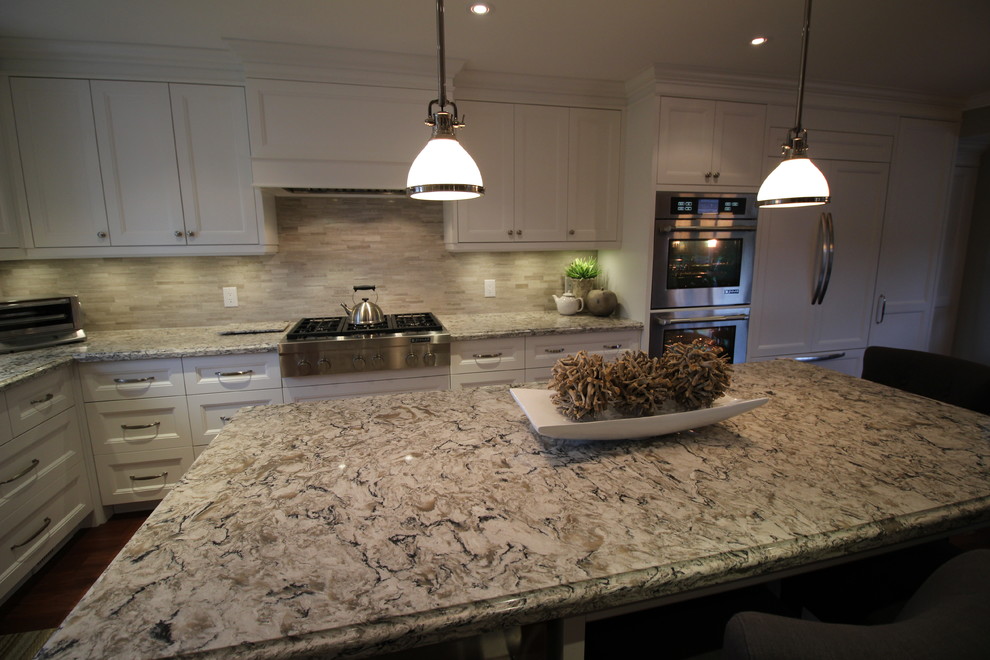 Inspiration for a transitional kitchen remodel in Toronto