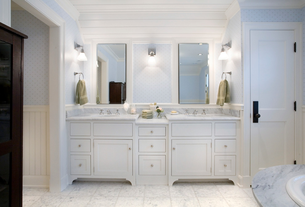 Colonial Comfort Traditional Bathroom Boston by Jan Gleysteen