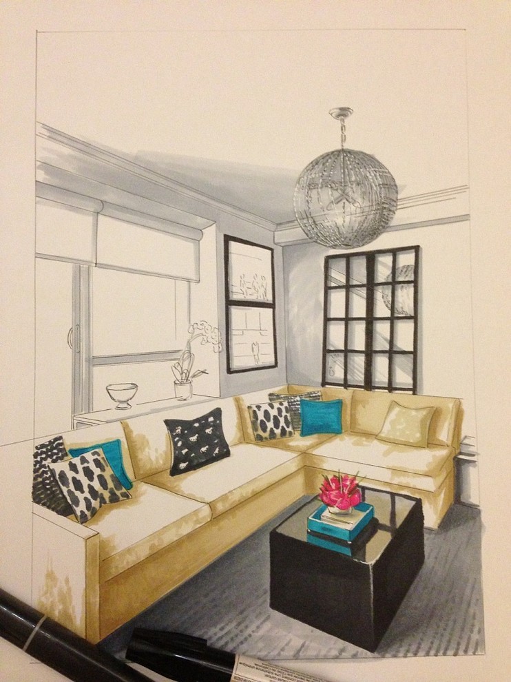 Интерьерные скетчи