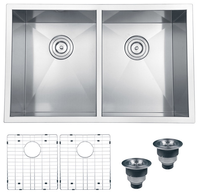 Ruvati Rvh7350 Undermount 16 Gauge 30 Kitchen Sink Double Bowl