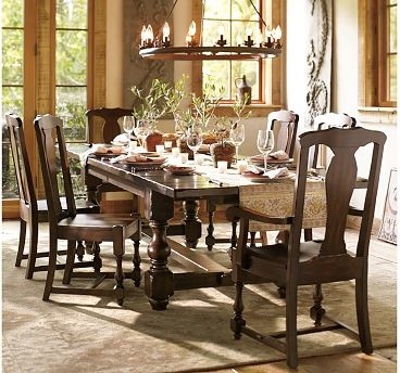 Cortona Rectangular Extending Dining Table, Buffet & Chair Set, Alfresco Brown f