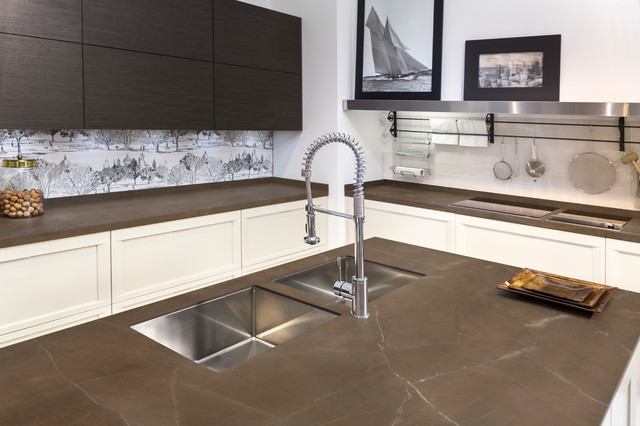 Neolith Kitchen Lounge transitional-kitchen
