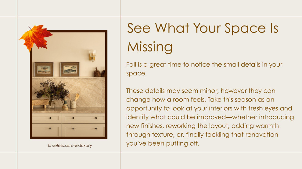 See What Your Space Is Missing
