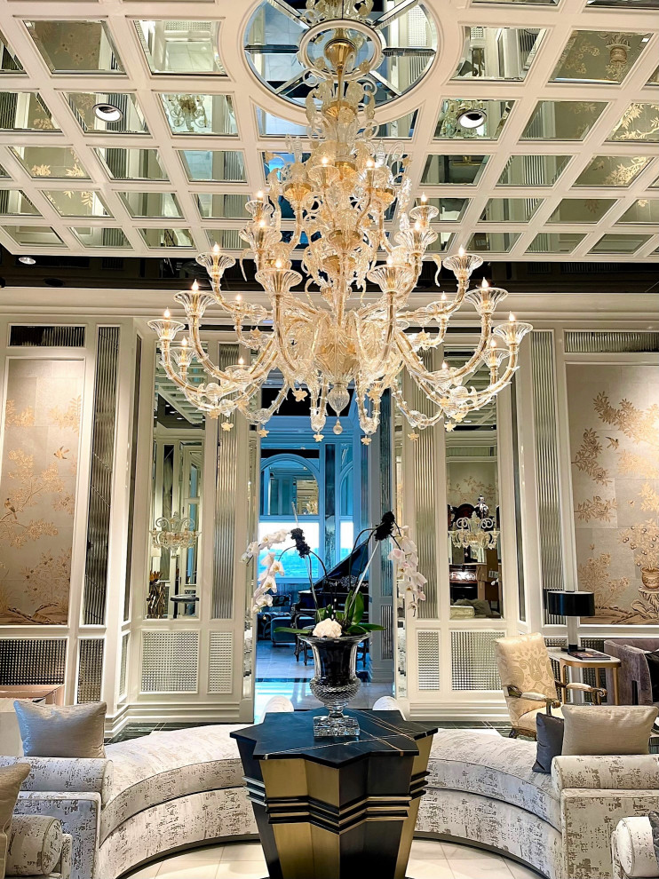 Penthouse Lighting Project Murano Glass Chandeliers Dallas by