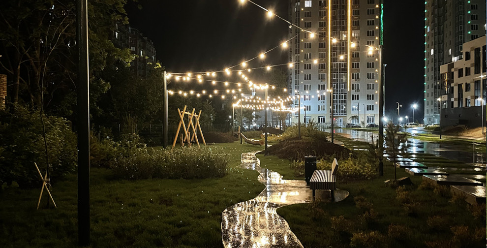 Сквер ЖК Четыре Горизонта