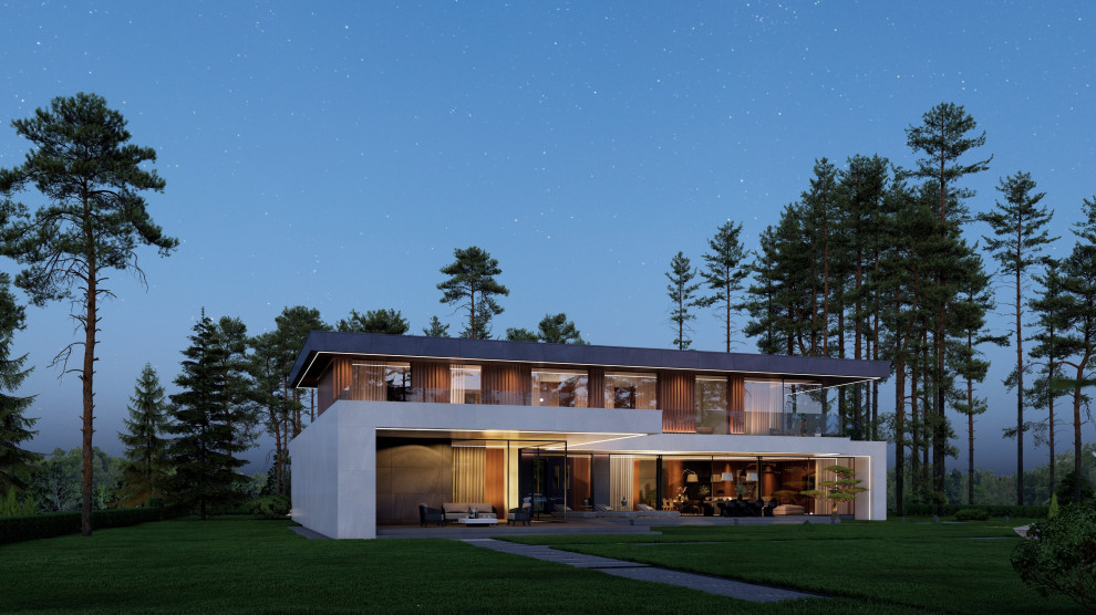 Дом с плоской кровлей-5