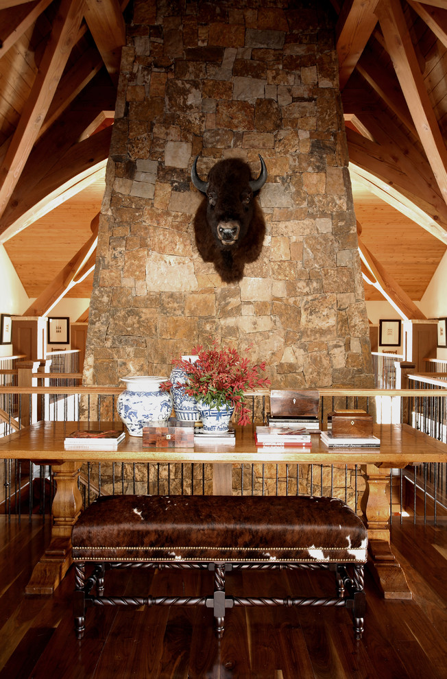 Example of a mountain style hallway design in Denver
