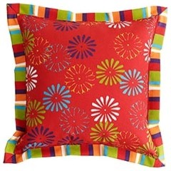 Outdoor Scatter Daisy Pillow With Flange