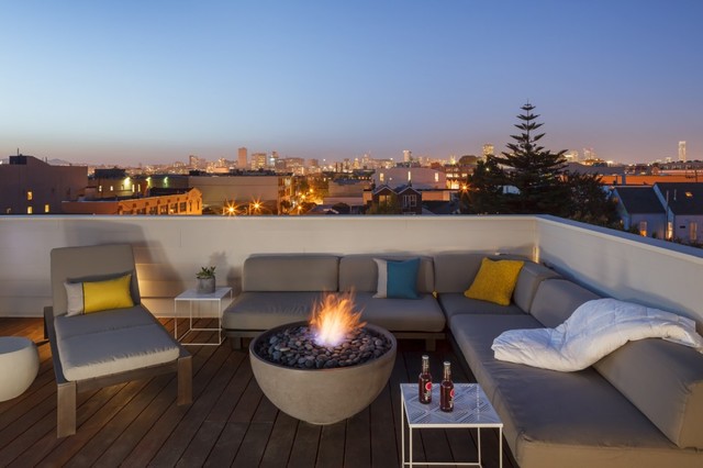 36" Hemi Fire Bowl contemporary-terrace
