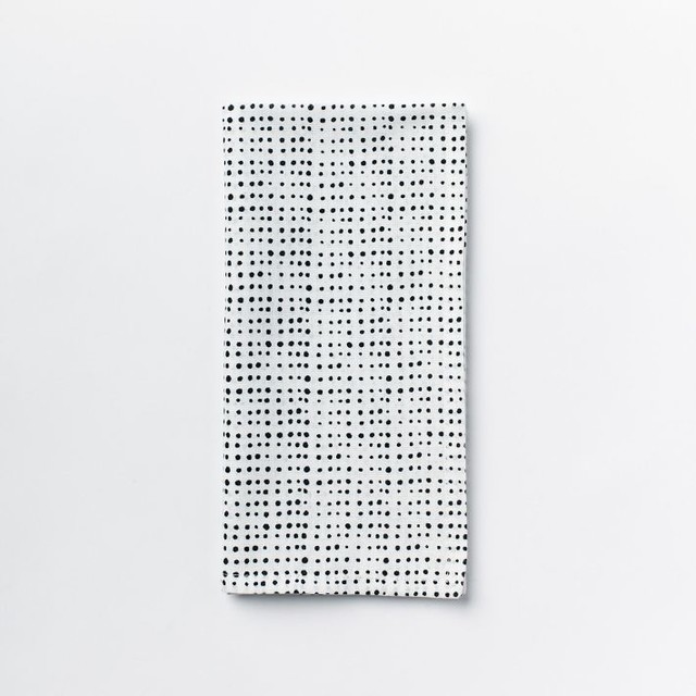 Dotted Grid Napkin Set, Ivory