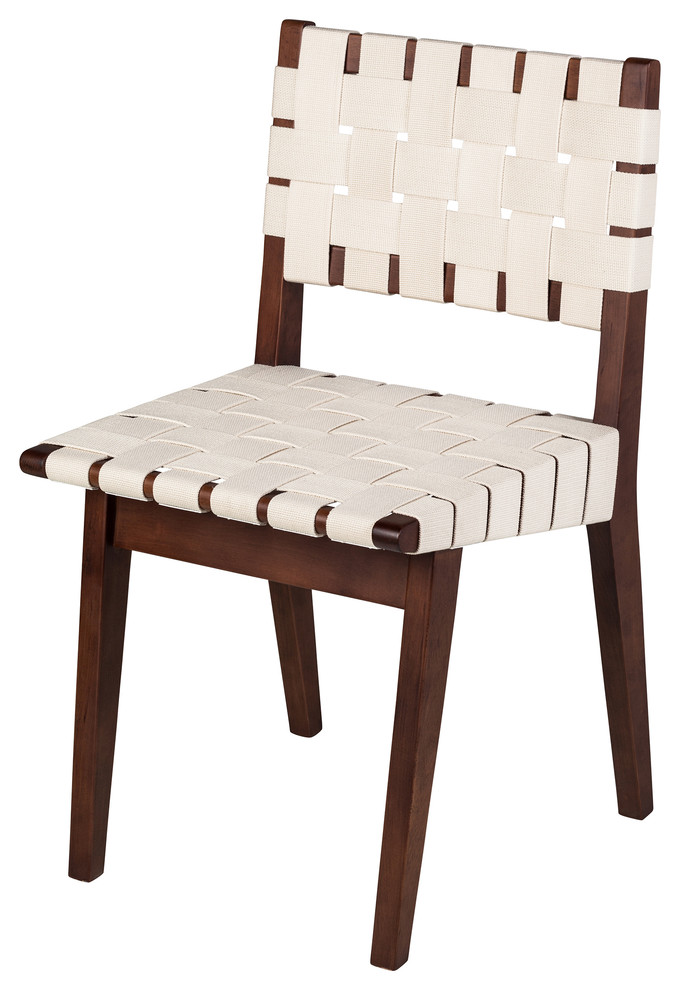 Weaved Dining Chair Midcentury Dining Chairs by The Khazana Home Austin Furniture Store
