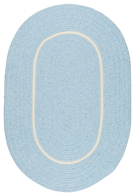 Colonial Mills Silhouette Sl15 Sky Blue Area Rugs, 4x6 Oval ...