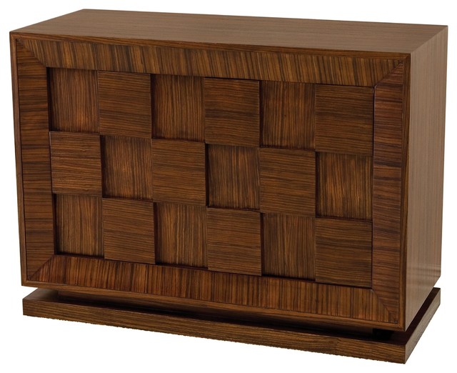 Double Block Contemporary Zebra Wood Decorative Cabinet Double Block Contemporary Zebra Wood Decorative Cabinet Transitional Accent Chests And Cabinets By Innovations Designer Home Decor Furniture