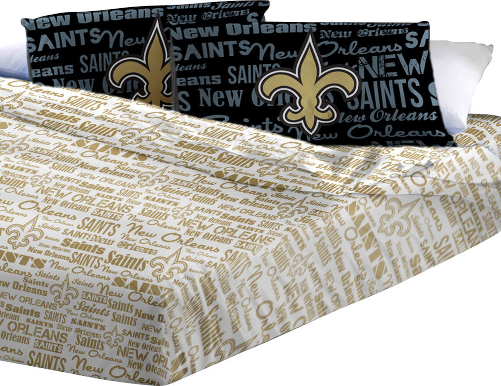 NFL New Orleans Saints Full Sheets Football Anthem Bedding