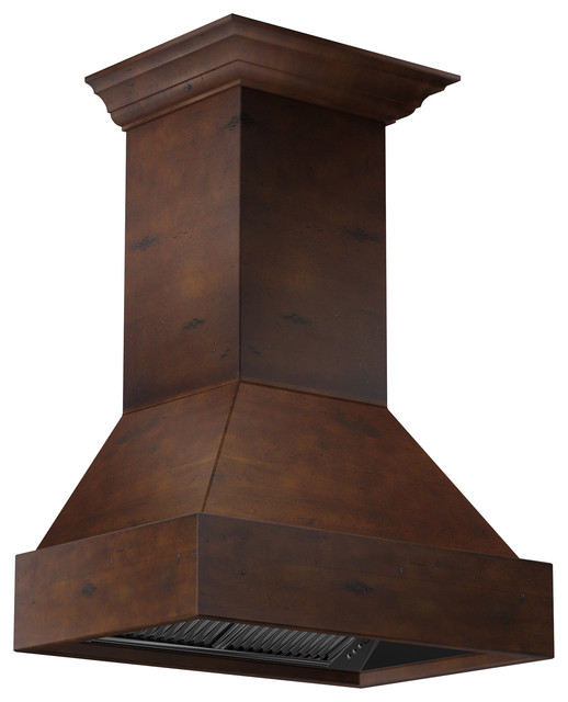 ZLINE 355VV30 Wooden Wall Range Hood with Crown Molding Modern