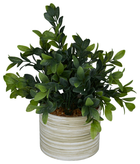 Traditional Green Faux Foliage Artificial Plant Traditional
