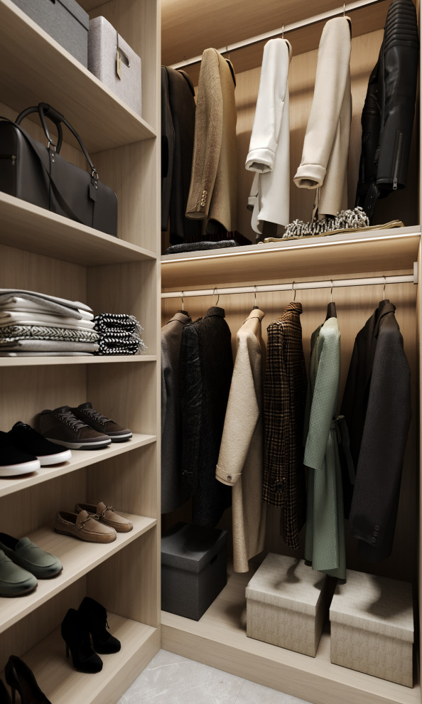 Гардеробная в квартире 82 м кв