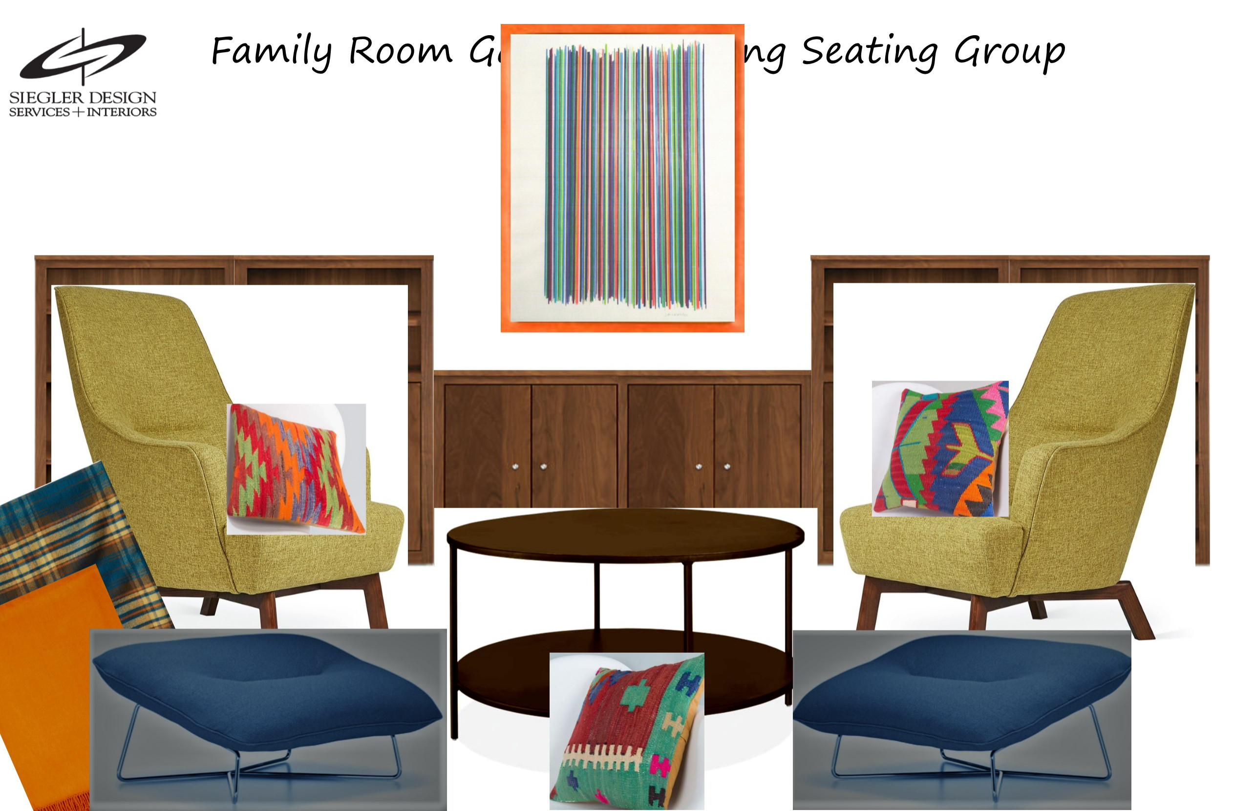 Mid Century Vibe Family Room