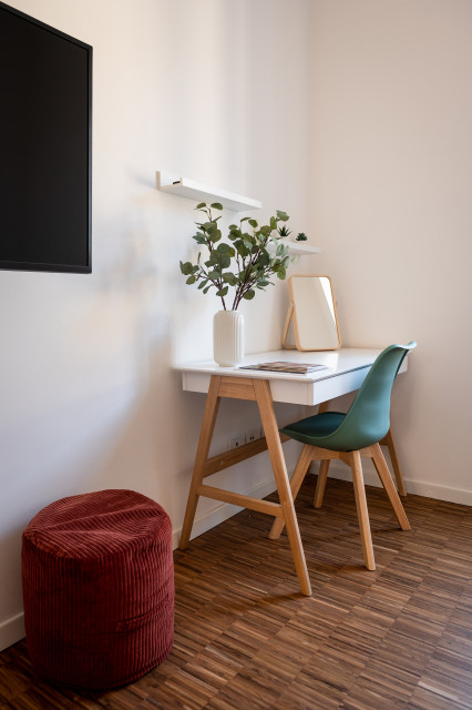 Relooking con colori complementari contemporary-home-office-and-library