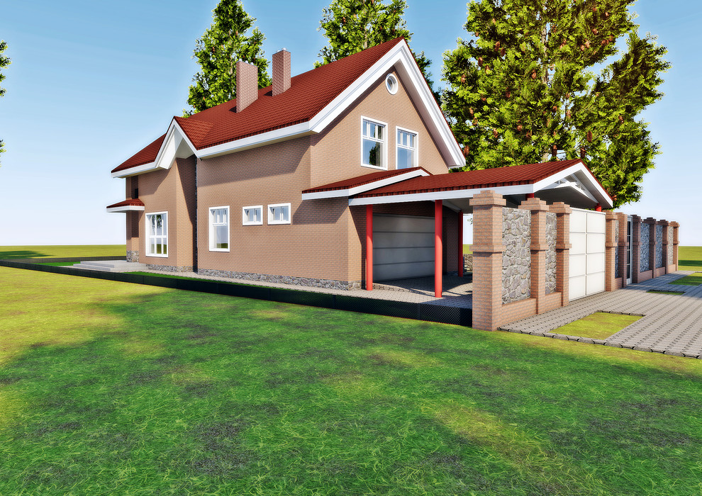 Индивидуальный коттедж 200м2