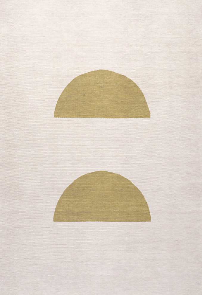 Luola Minimalist Geometric MachineWashable Area Rug, 9x12