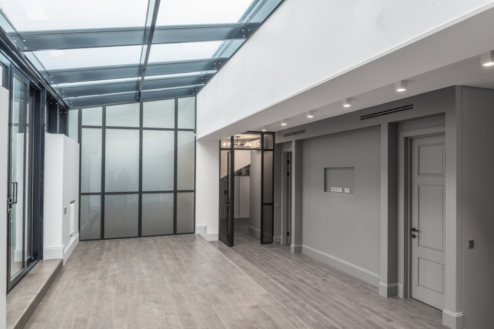 Перегородки из металла и стекла