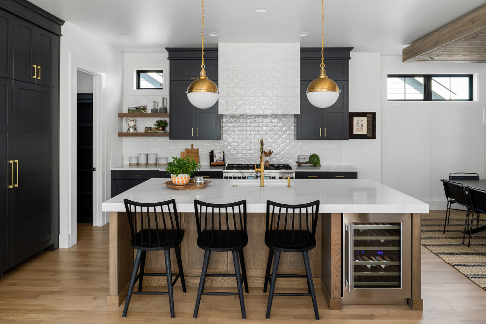 Transitional kitchen photo in Boise