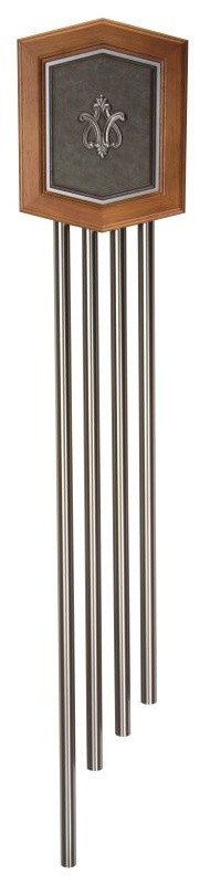 Craftmade Westminster Chime Rosewood with Rustic Gold, 4 Brass Pewter Tubes