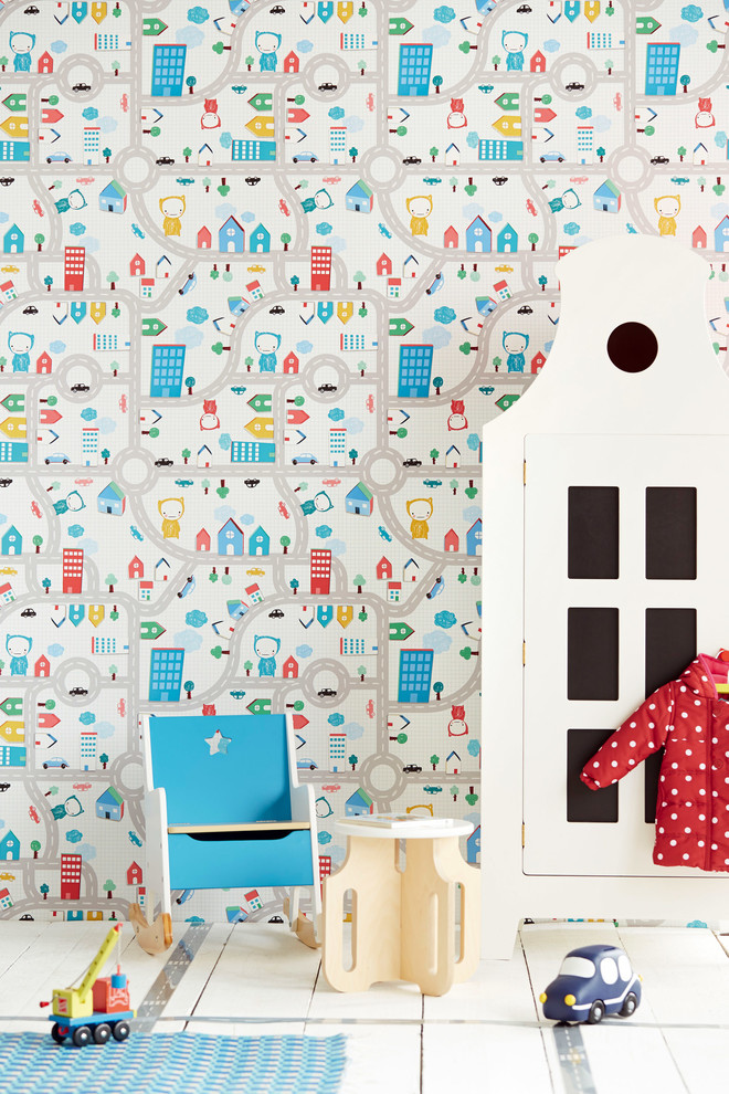 Contemporary kids' room in Brisbane.