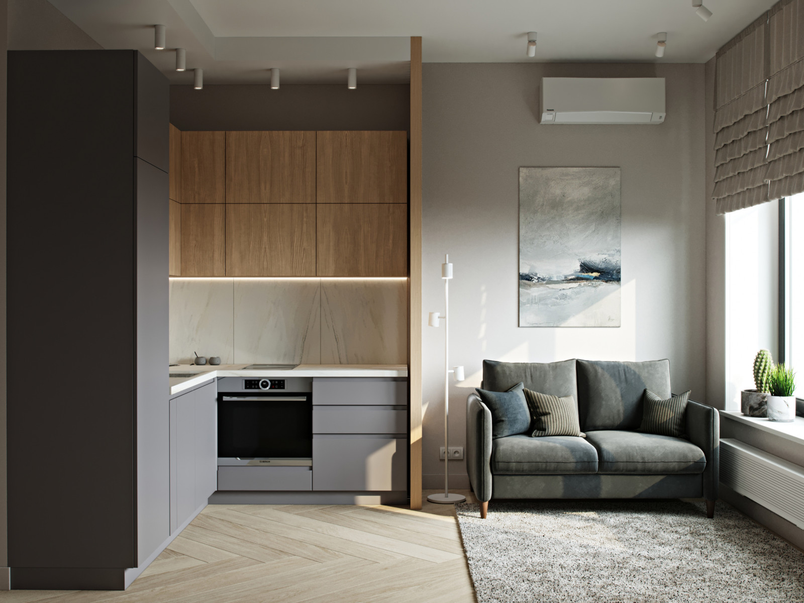 Проект трехкомнатной квартиры для дамы с собачкой.