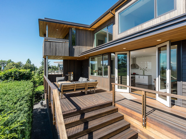 Deck modern-terrasse