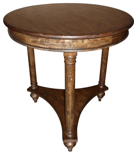 Lamp Table Glenbrook Old World, Traditional Round Lamp Tables
