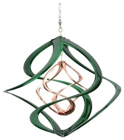 Red Carpet Studios Cosmix Wind Spinner 14 Colored 14 Double Wind Spinner Green
