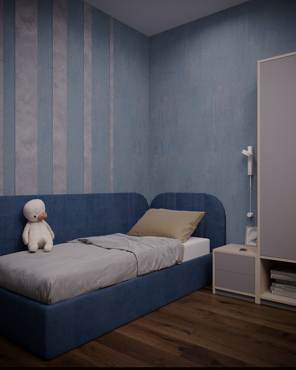 Детская комната по фен-шую, частный дом 200 кв.м