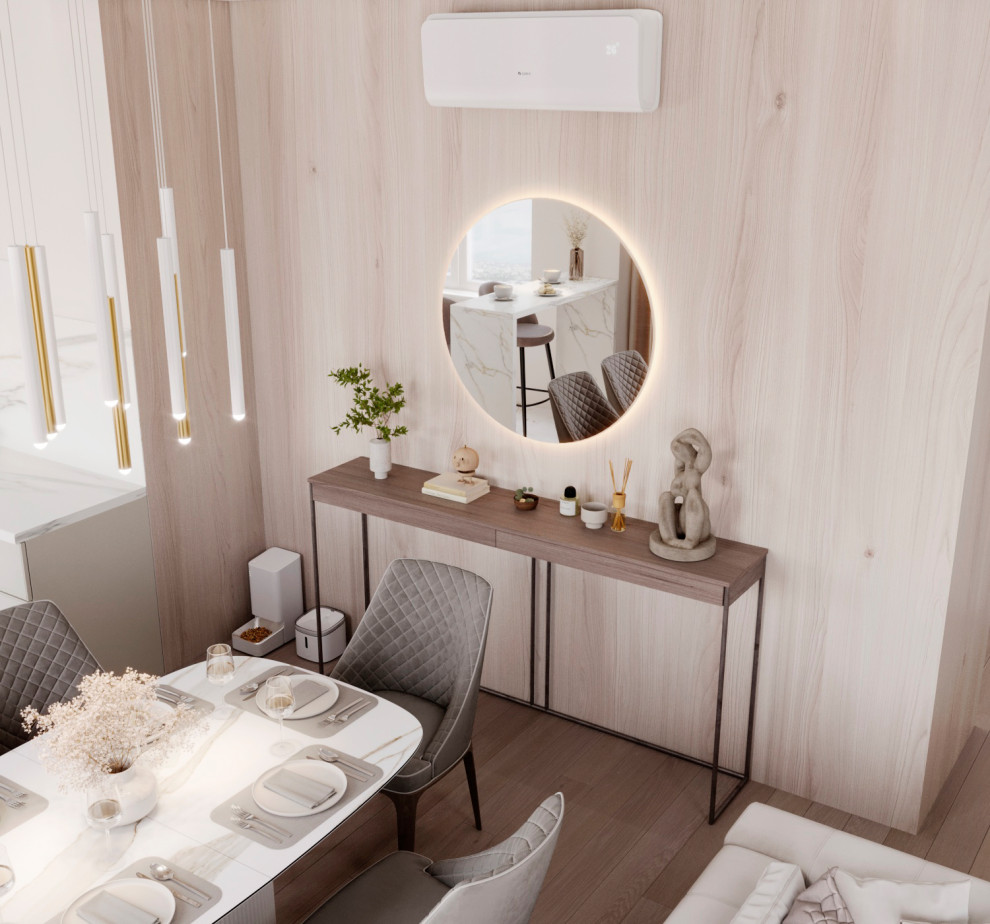 Кухня-гостиная, "неоклассическая современность" :)