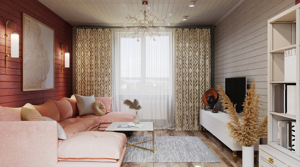 Дом, отделанный вагонкой, 55м2