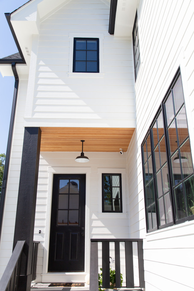 This is an example of a scandinavian exterior in Chicago.