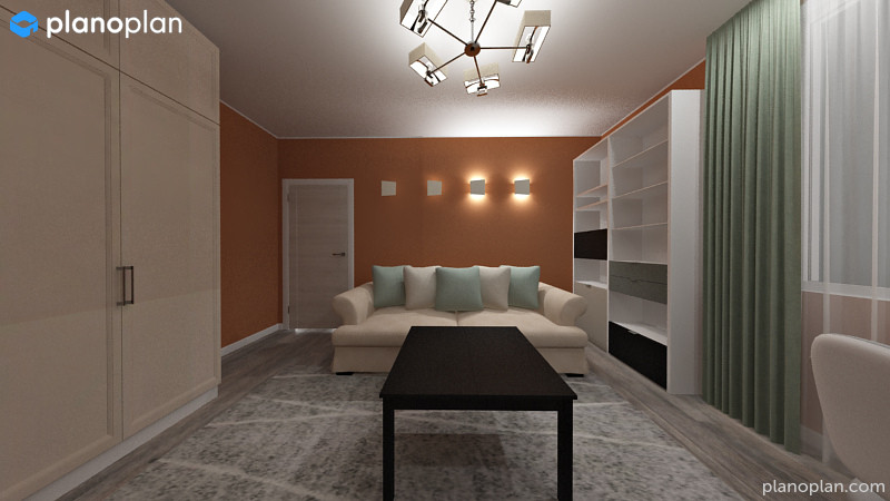 4хкомнатная квартира для молодой семьи с кабинетом в кладовке