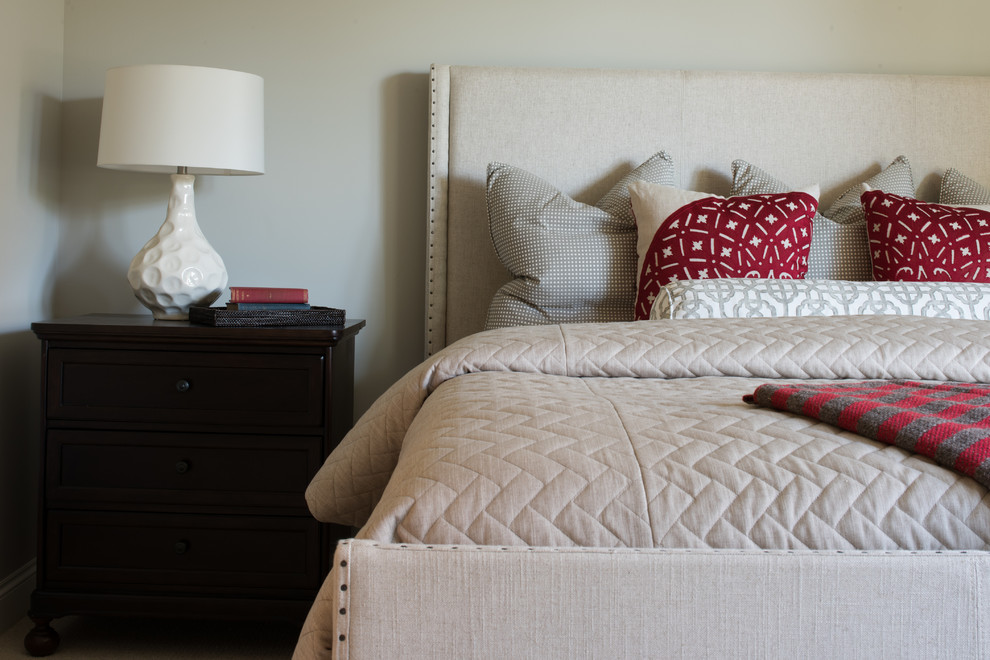 Example of a transitional home design design in Minneapolis