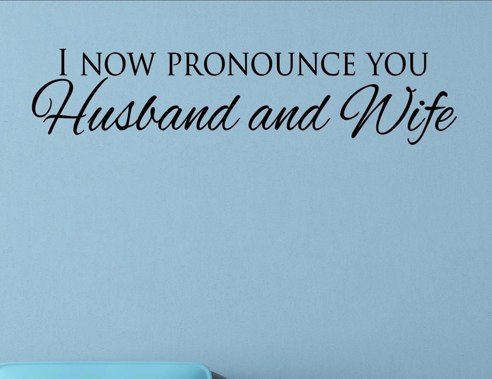 I Now Pronounce You Husband And Wife, Wall Decor Stickers