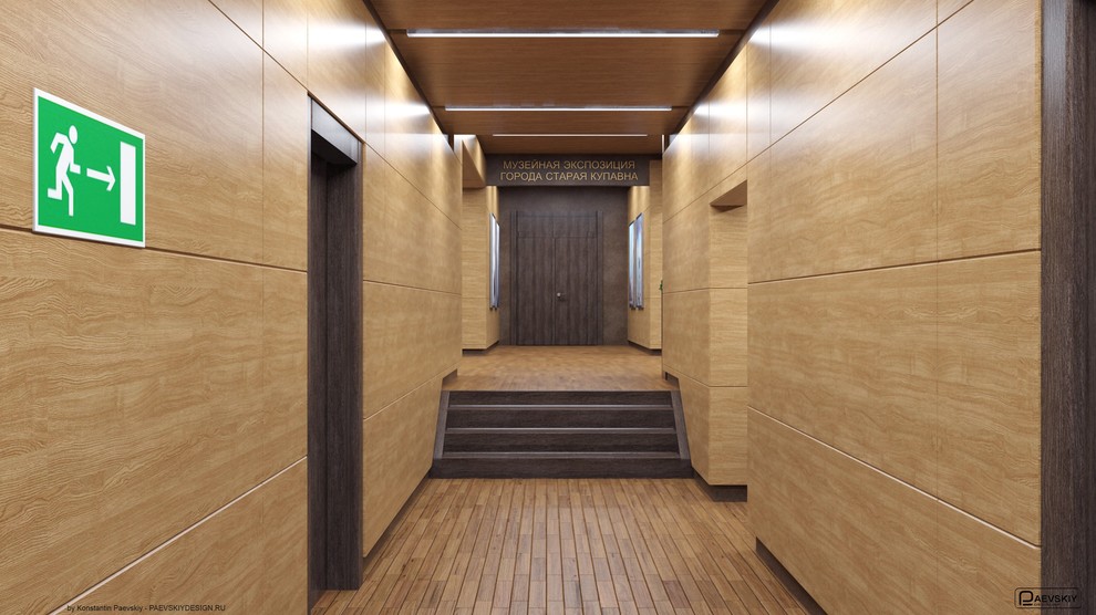 Фойе входа и коридоры дома культуры