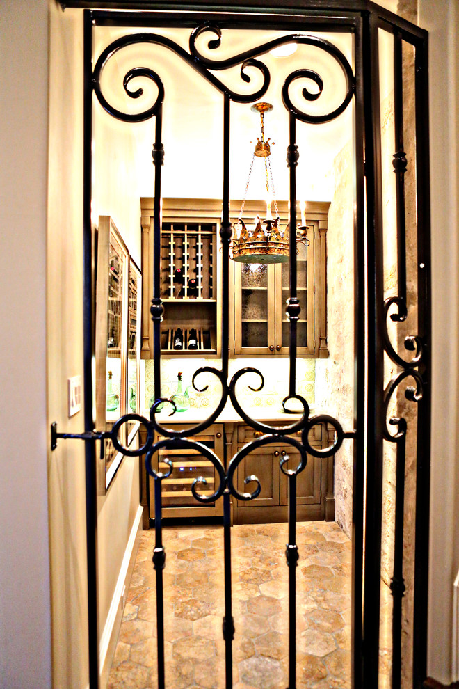 Mountain style wine cellar photo in Austin