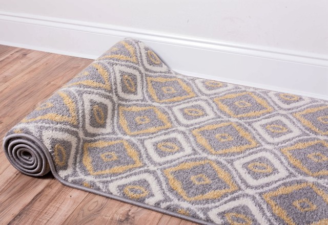 Well Woven Sydney Cozy Feeling Gray Gold Area Rug Contemporary Sydney Cozy Feeling Gray Gold Area Rug